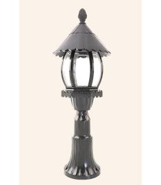 Outdoor Pillar Light with Long Round Base
