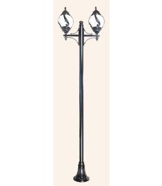Double Arm Outdoor Light Pole