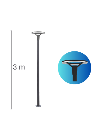Y.A.82040 - Modern Garden Pole Lighting