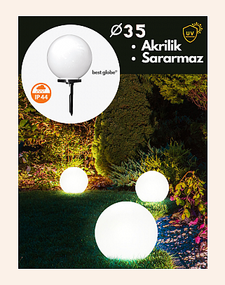 Y.A.7235 - Acrylic Globe Sphere Garden Lights