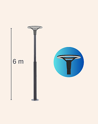Y.A.82048 - Modern Garden Pole Lighting