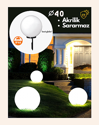 Y.A.7240 - Acrylic Globe Sphere Garden Lights