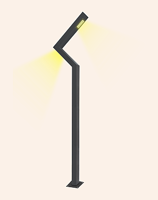 Y.A.87010 - Modern Garden Pole Lighting